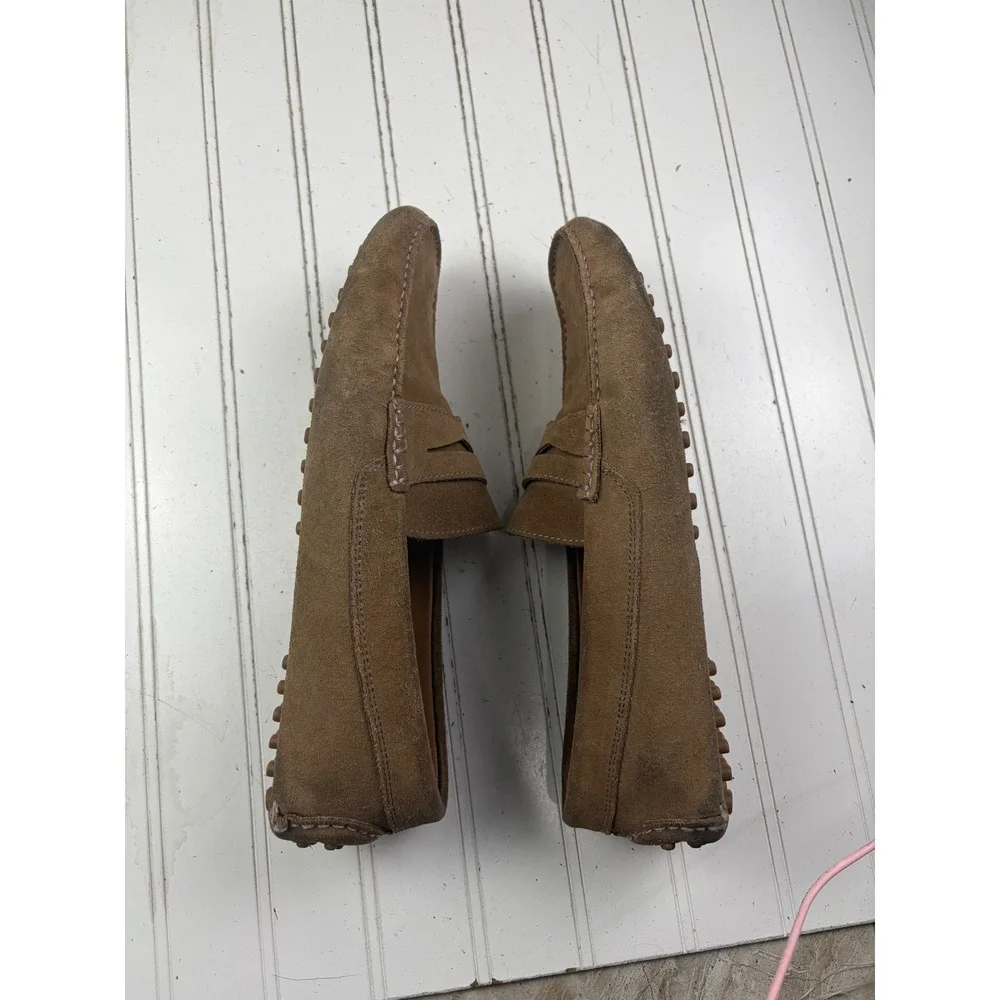 Jack Erwin Vintage Tan Suede Parker Driving Loafers Men's Size 11 $180